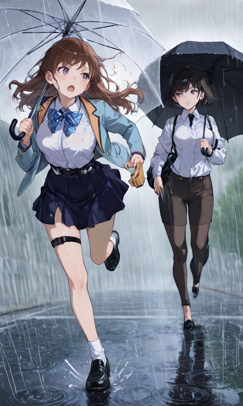 土砂降りだ