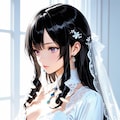 Today's June bride - Easy Prompt Challenge（今日の6月の花嫁ガール「お父さん 今日まで育ててくれてありがとう。」） 2枚目