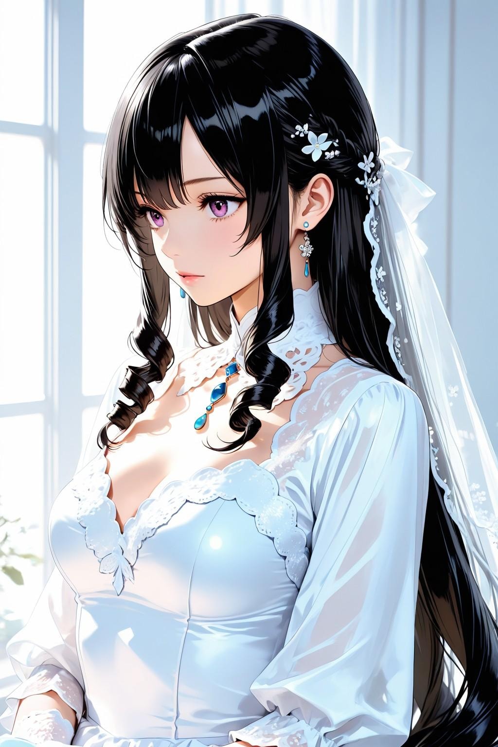Today's June bride - Easy Prompt Challenge（今日の6月の花嫁ガール「お父さん 今日まで育ててくれてありがとう。」）