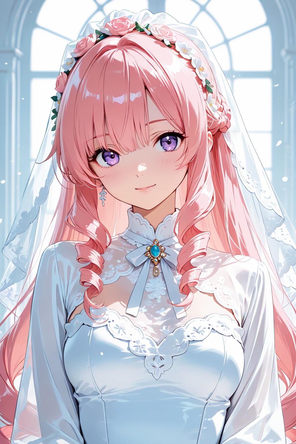 Today's June bride - Easy Prompt Challenge（今日の6月の花嫁ガール「お父さん 今日まで育ててくれてありがとう。」）