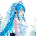 Today's June bride - Easy Prompt Challenge（今日の6月の花嫁ガール「お父さん 今日まで育ててくれてありがとう。」） 3枚目