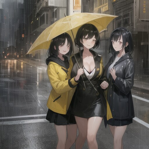 通りを歩く2人の遊び心のある女の子
