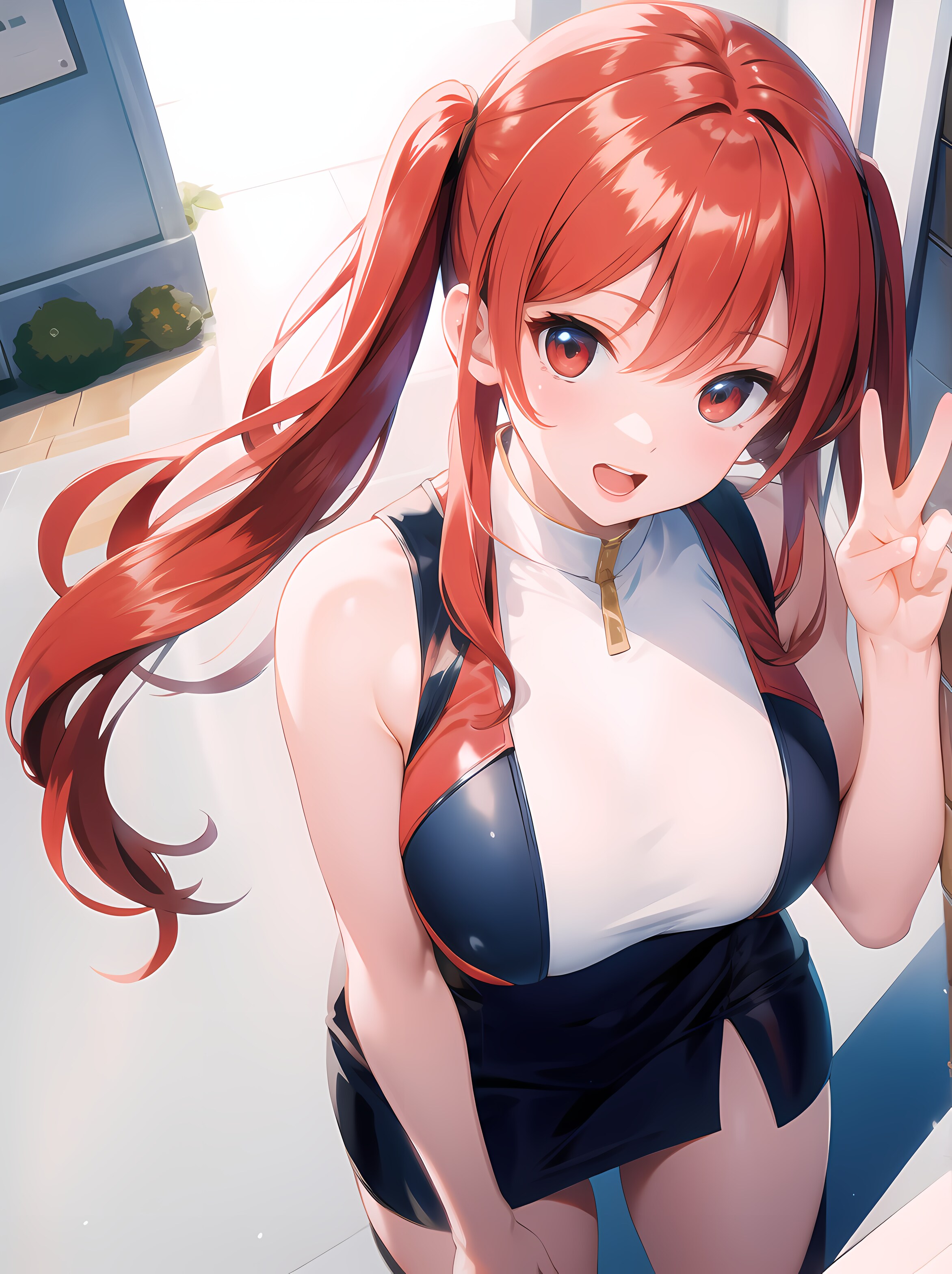 祝！500フォロワー達成！お祝い絵♪　　　　　　代表してライダーっ娘から「フォローありがとぉ。」