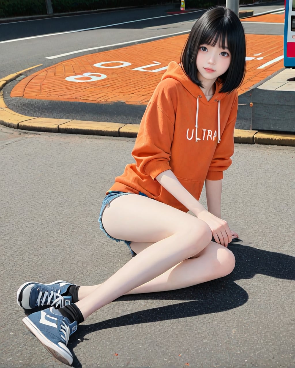 パーカー着て脚出して腕まくりしてる女子可愛い