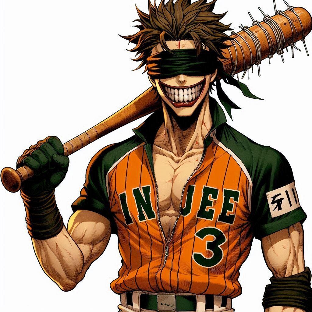 Dalleにバットを持った中島について聞いてみた