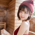 サウナに入るサンタさん 9枚目