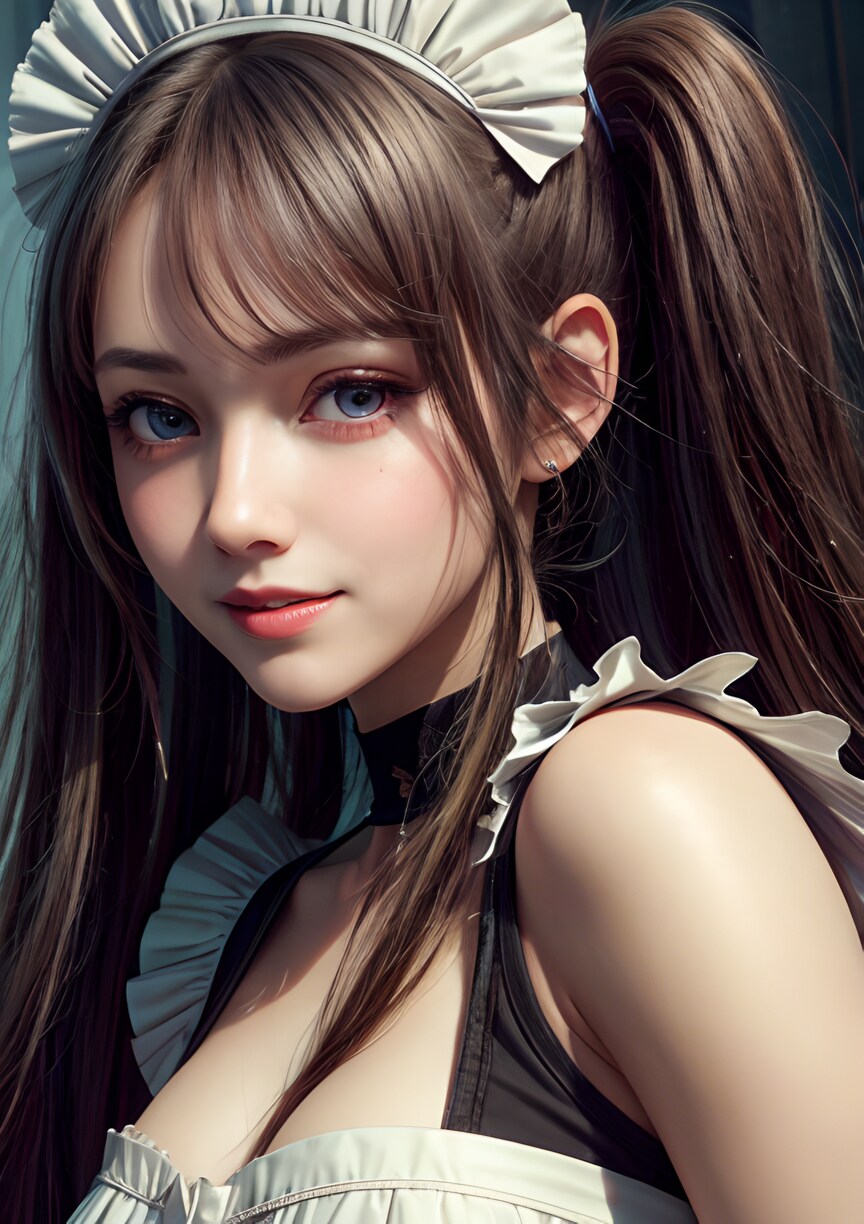 やさしそうな美人メイドさん