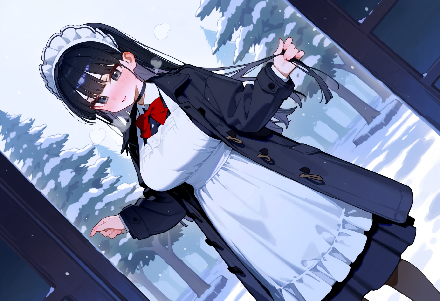 おはようございます。今日も寒いですね… | の人気AIイラスト・グラビア