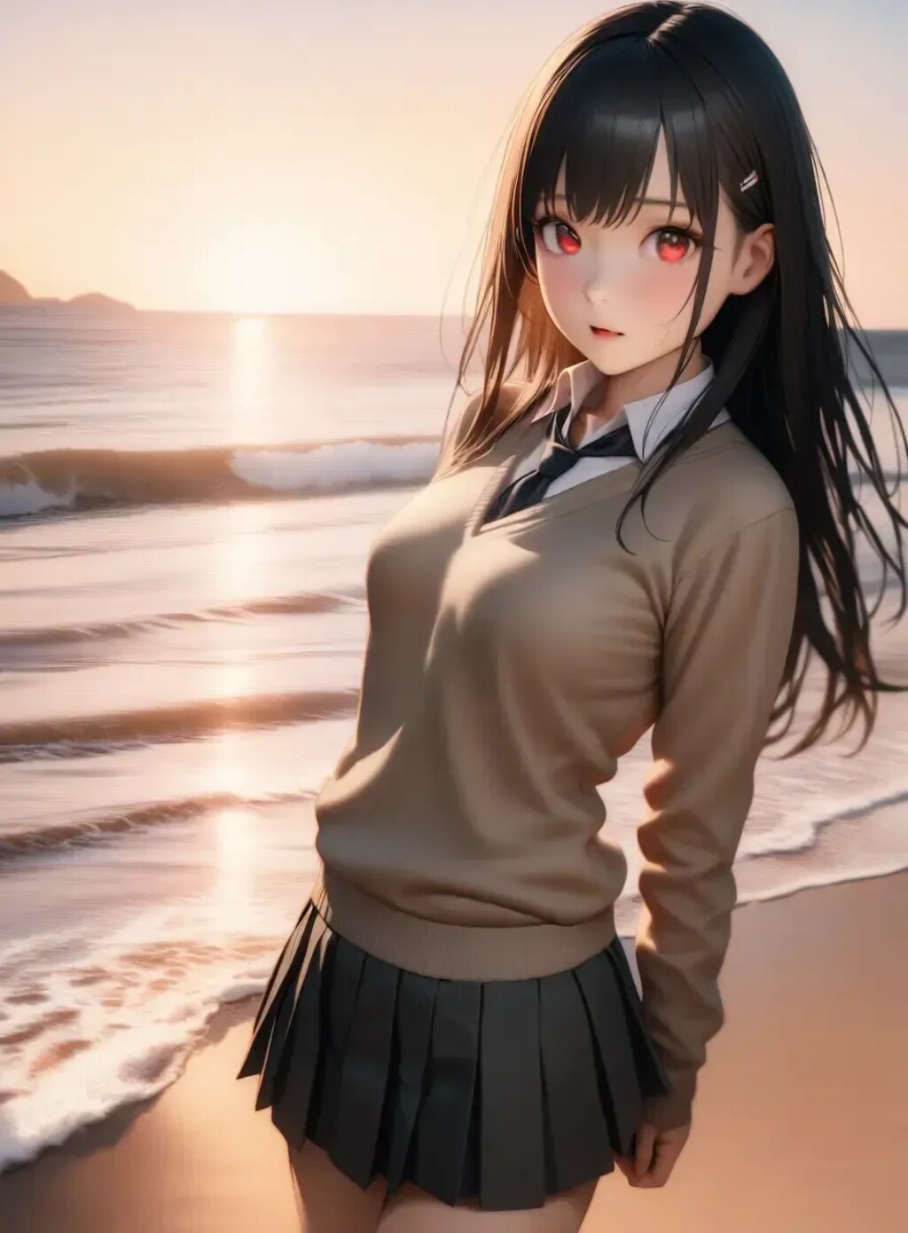 リナちゃんと海