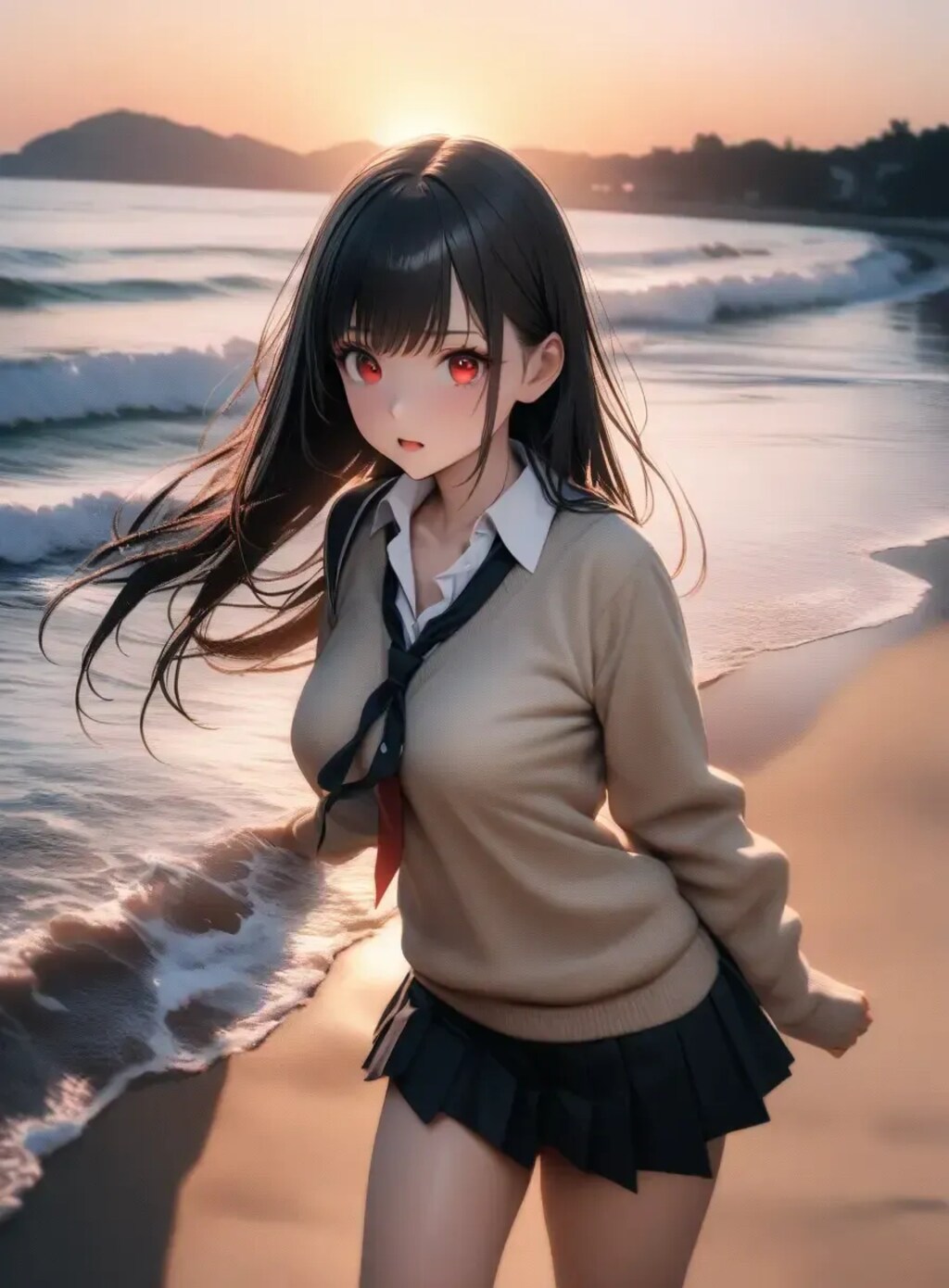 リナちゃんと海