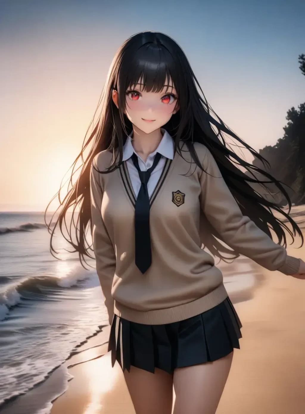 リナちゃんと海