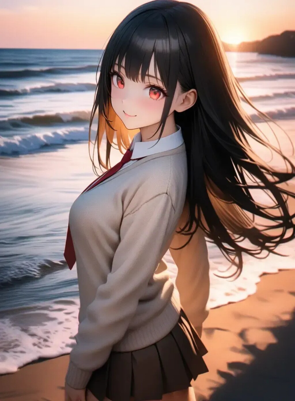 リナちゃんと海