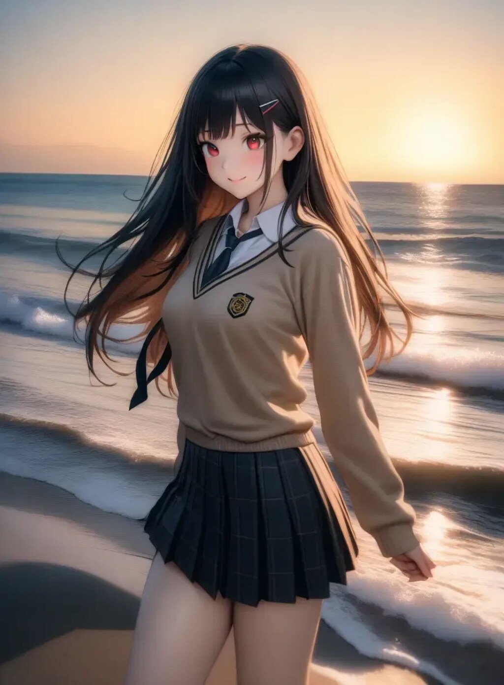 リナちゃんと海