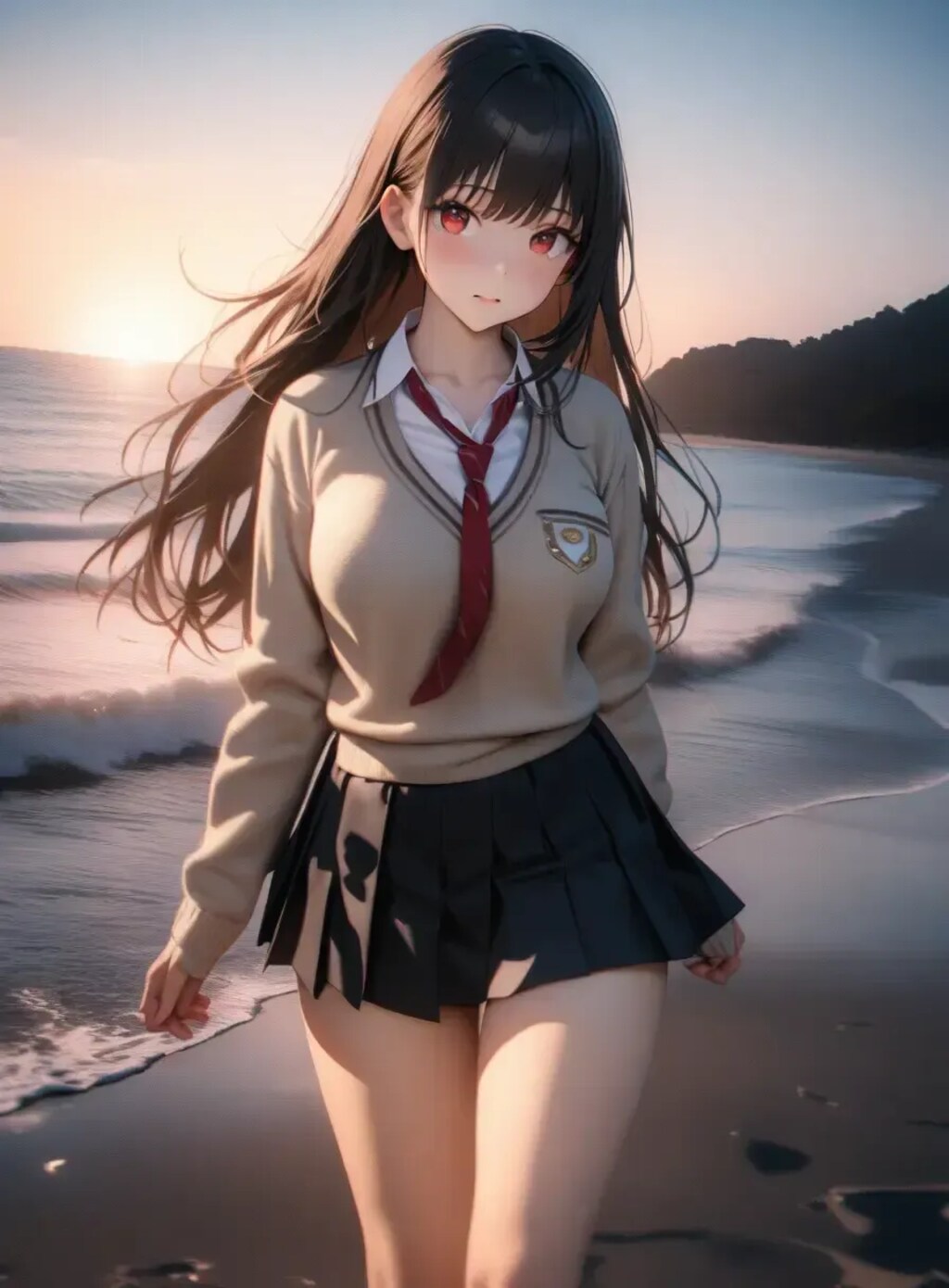 リナちゃんと海