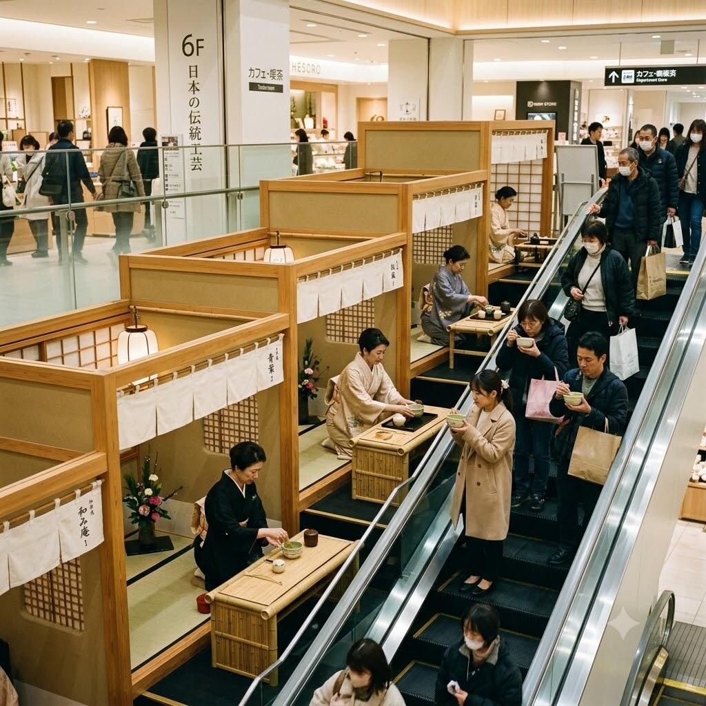 茶室付きエスカレーター