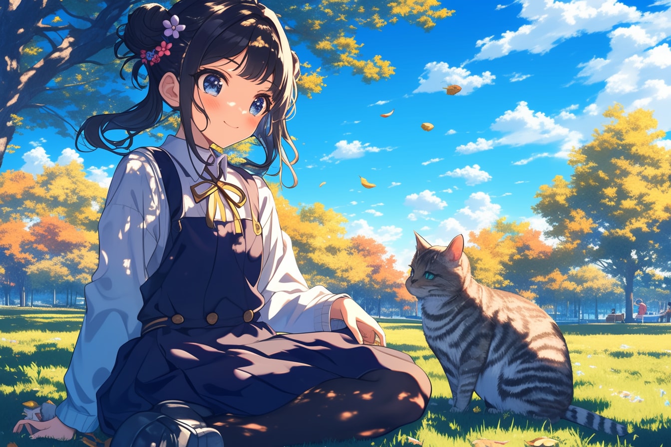 猫🐈とおだんごちゃん🍡✨95 | の人気AIイラスト・グラビア