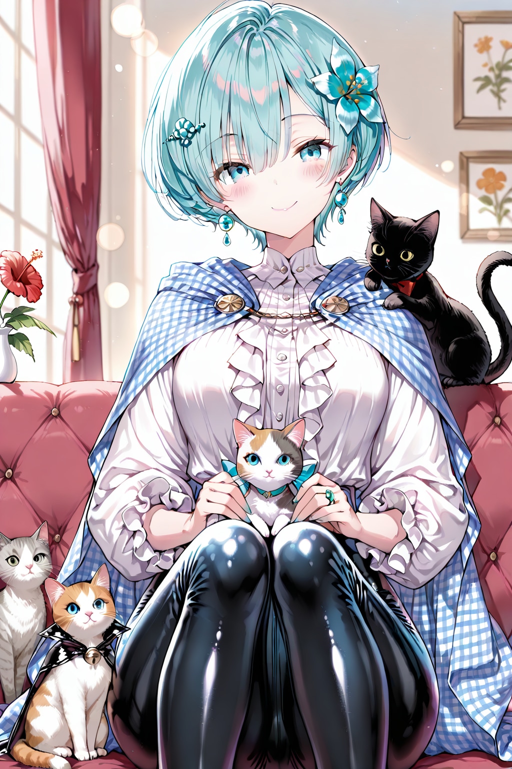 ショートヘアー姿の萌音さんをお試し生成したら❤️ | の人気AIイラスト・グラビア