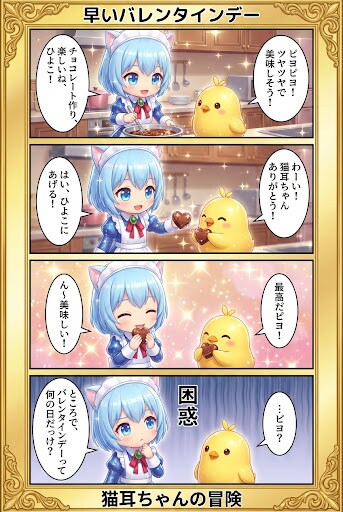 早いバレンタインデー　猫耳ちゃんの冒険