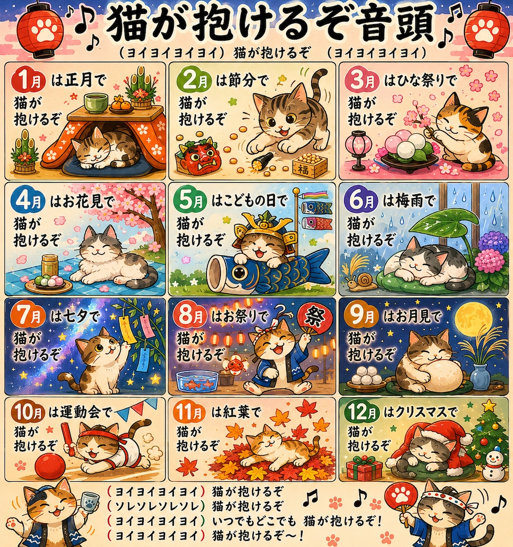 猫抱っこ音頭