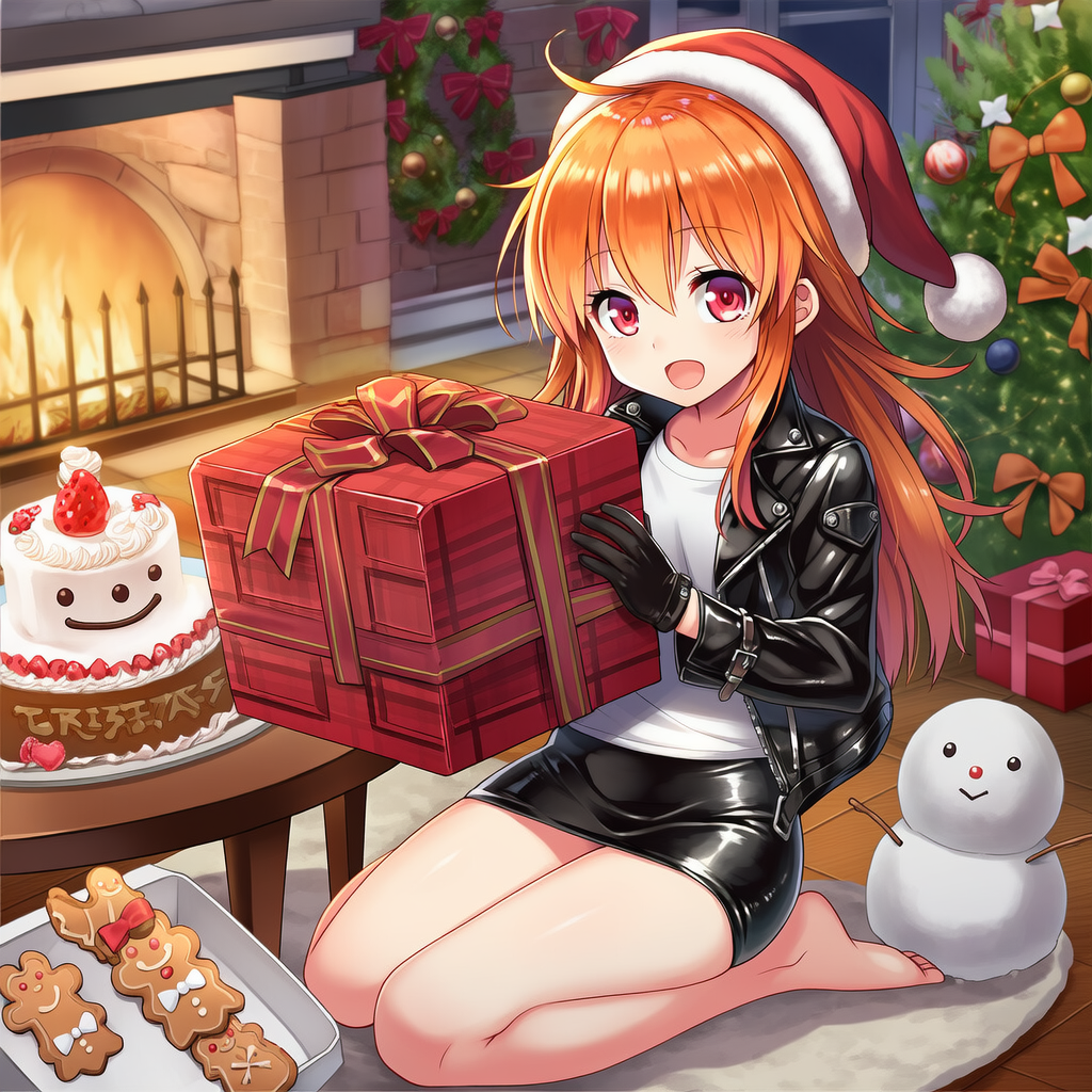 ららちゃん　楽しいクリスマス（おやつタイム） | の人気AIイラスト・グラビア