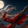 銀髪美女:双剣斬 2枚目