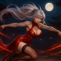 銀髪美女:双剣斬 4枚目