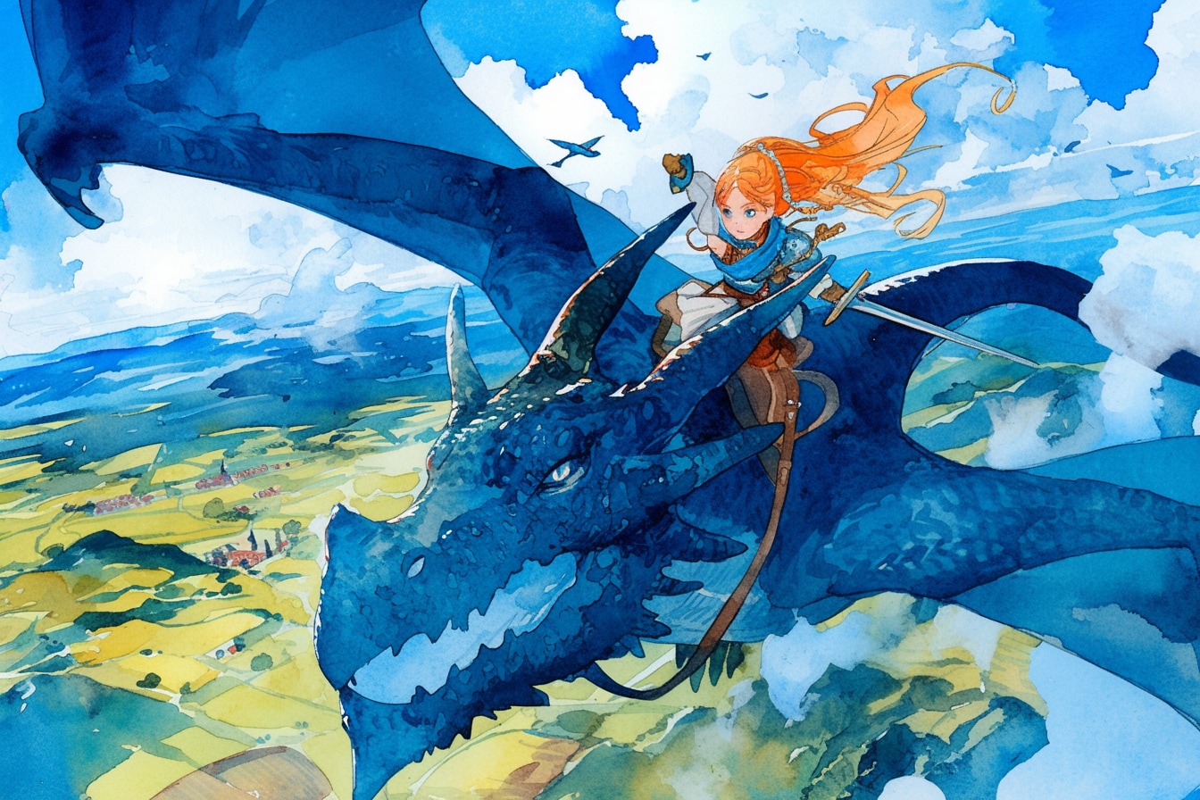 ドラゴンと少女（竜騎士）89 | の人気AIイラスト・グラビア