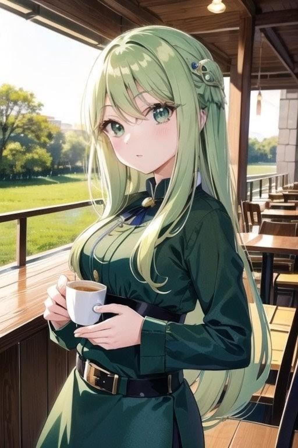 お昼は公園で