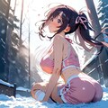 雪なのに外で？ 2枚目