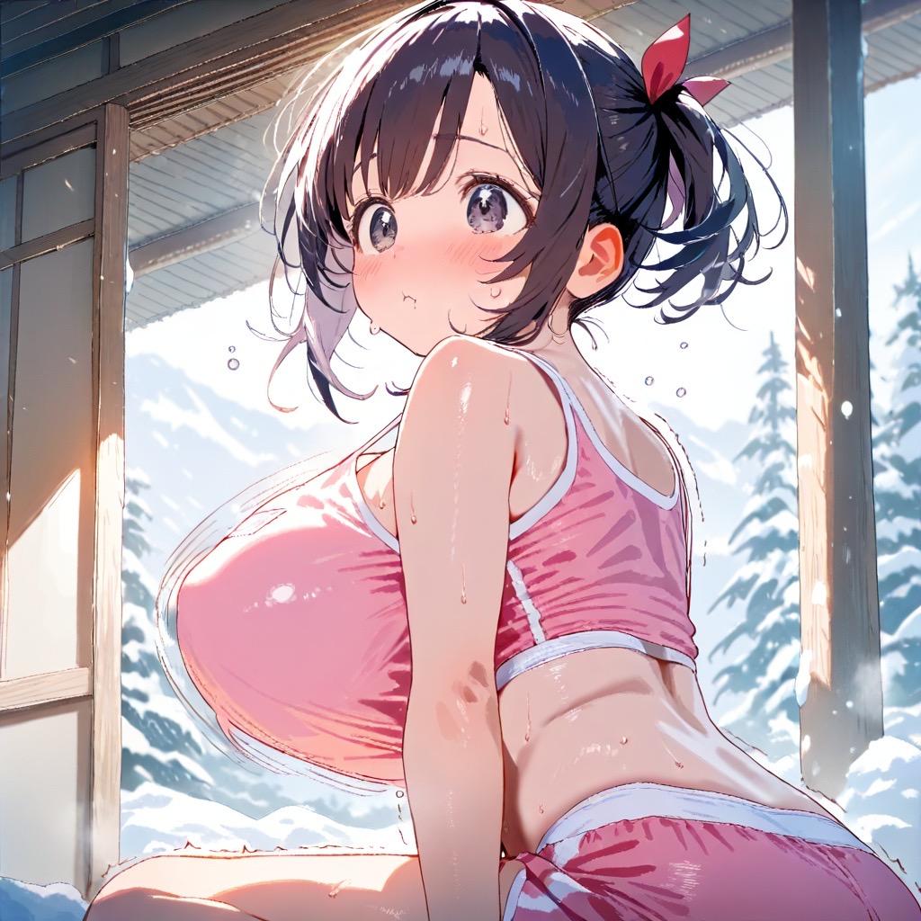 雪なのに外で？
