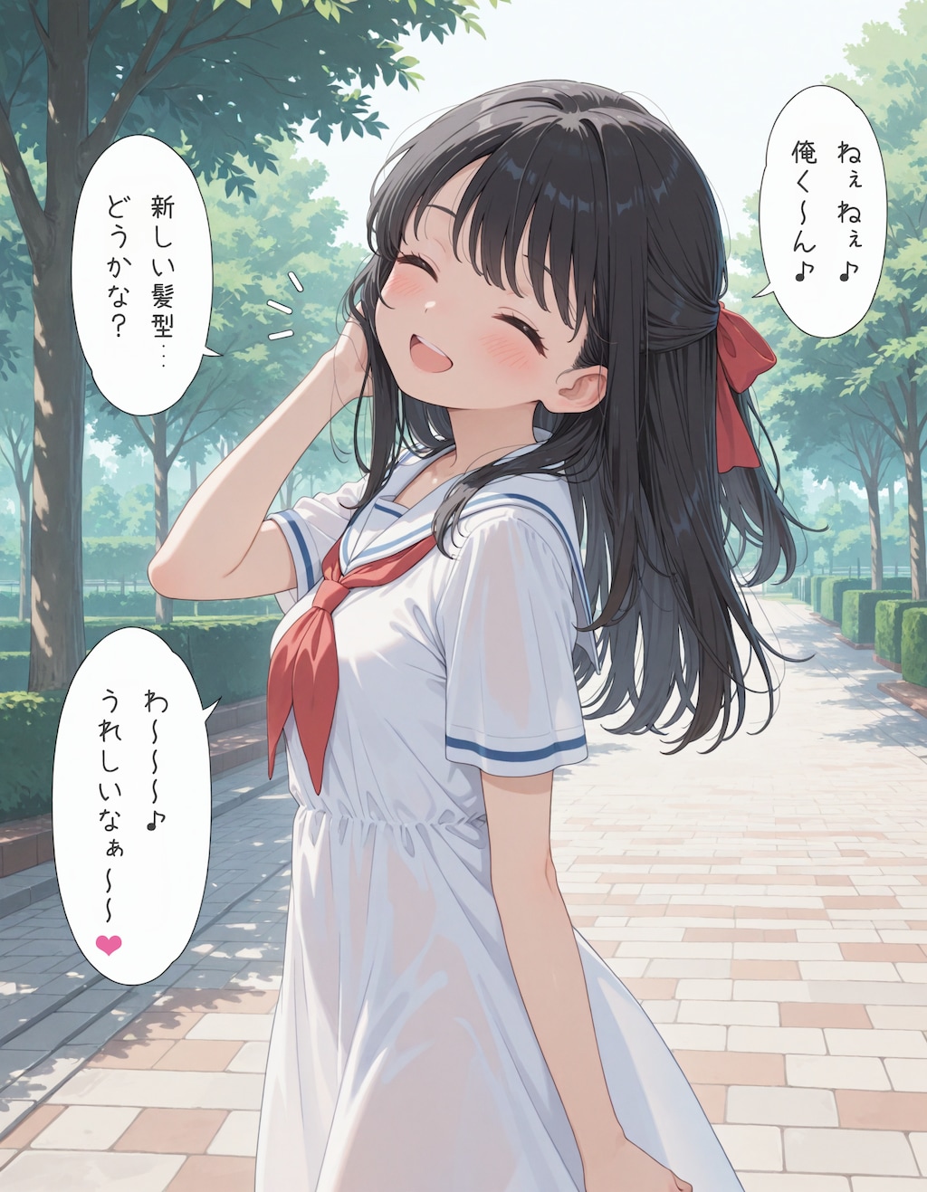 セーラーワンピの少女7