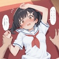 セーラーワンピの少女7 3枚目