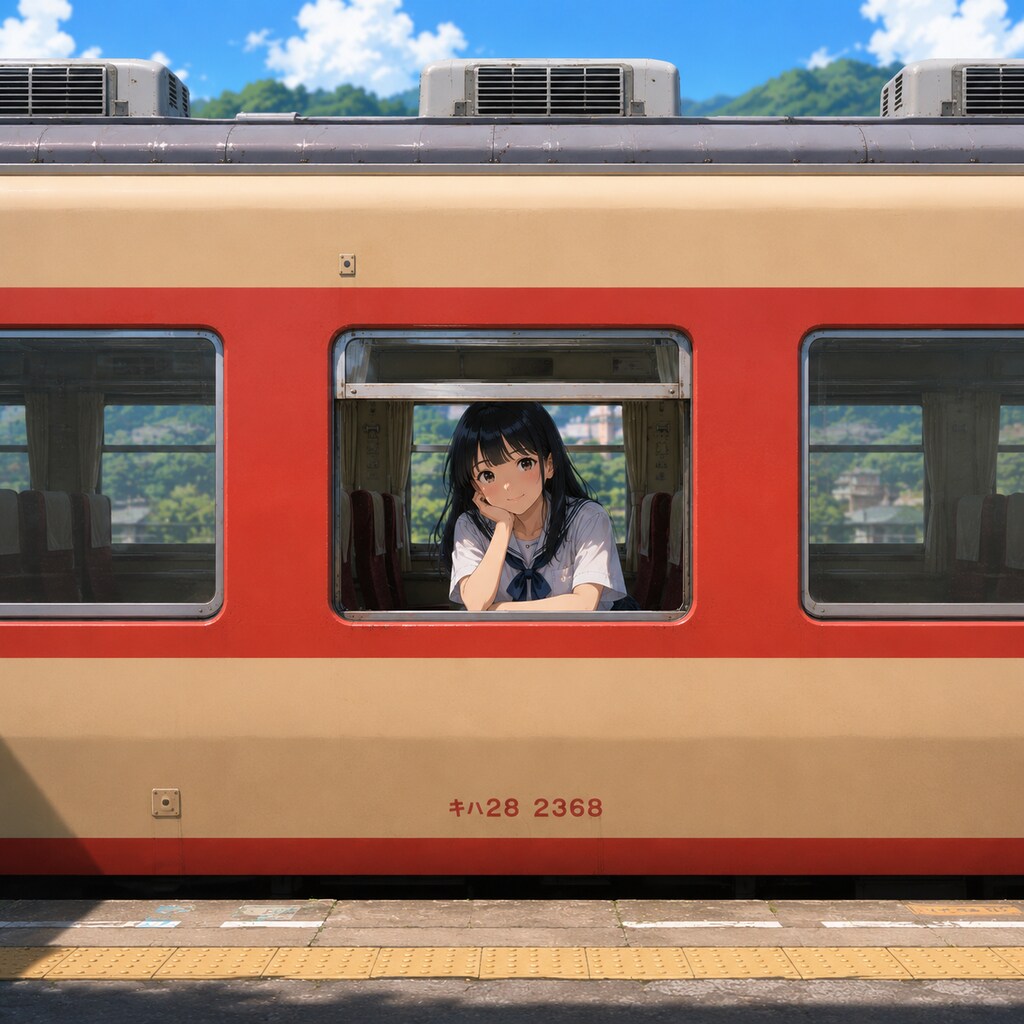 窓越しの少女