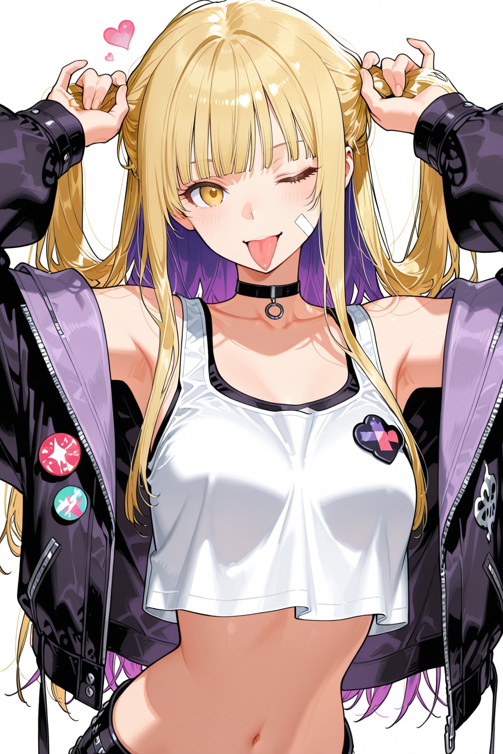 決めポーズをとる住所不定少女(企画参加)