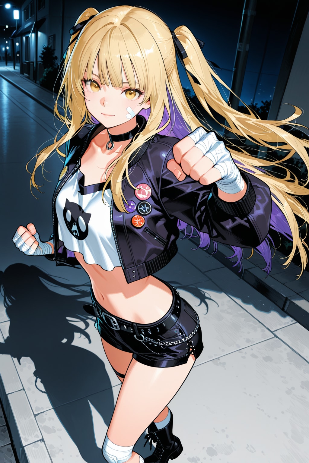 決めポーズをとる住所不定少女(企画参加)