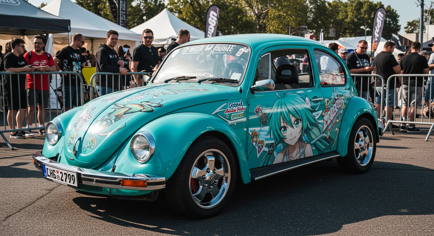 初音ミクワーゲンビートル | の人気AIイラスト・グラビア