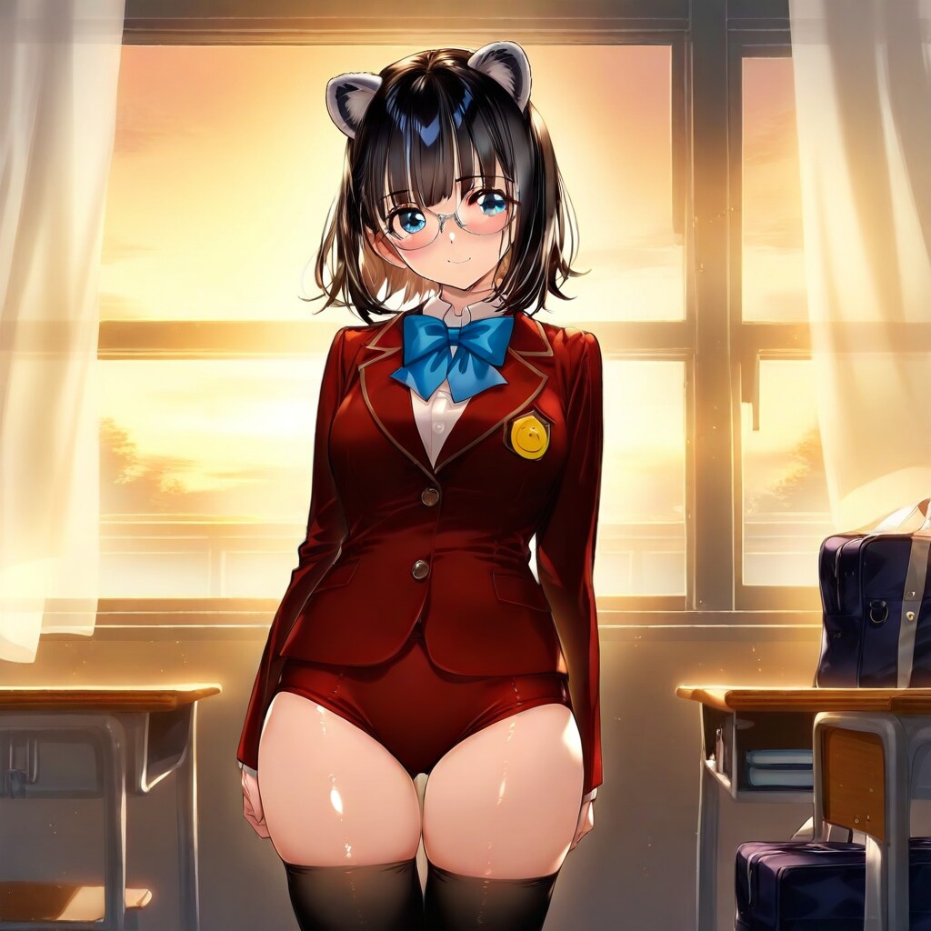 ブレザー・ブルマ狸耳さん！