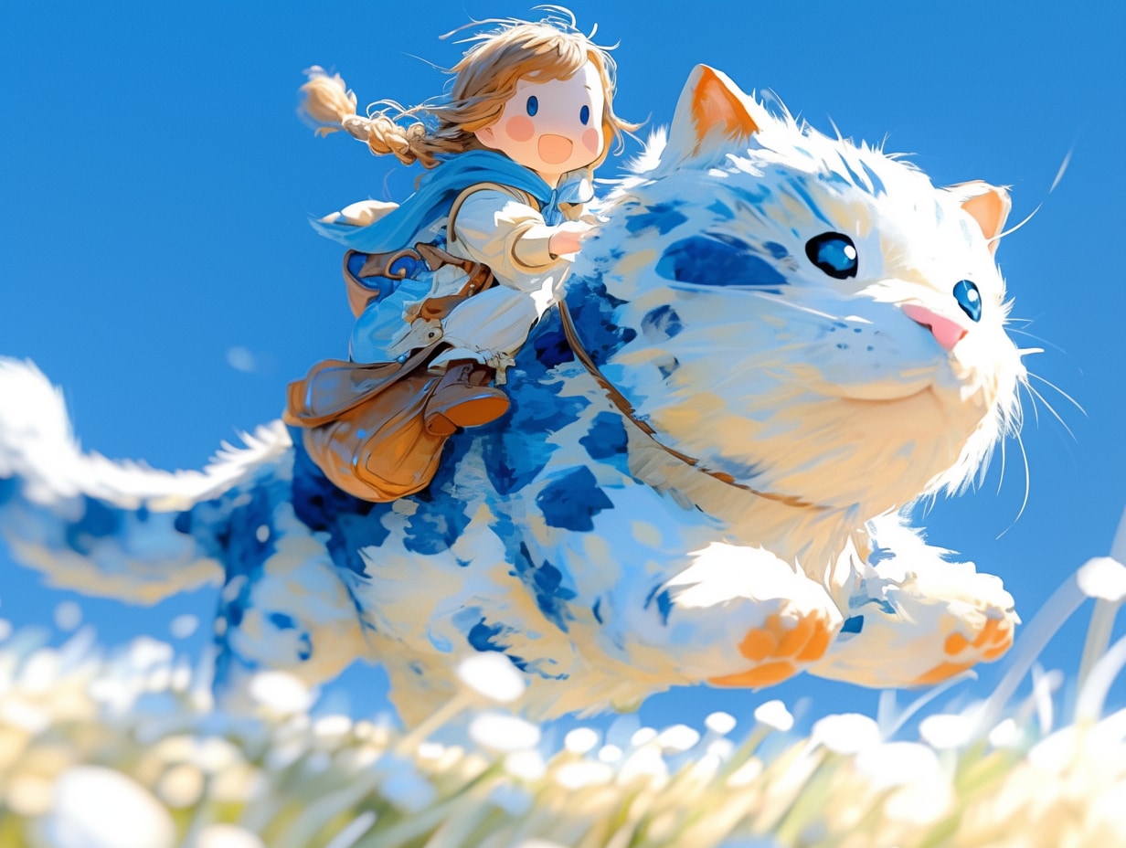 ネコと少女 | の人気AIイラスト・グラビア