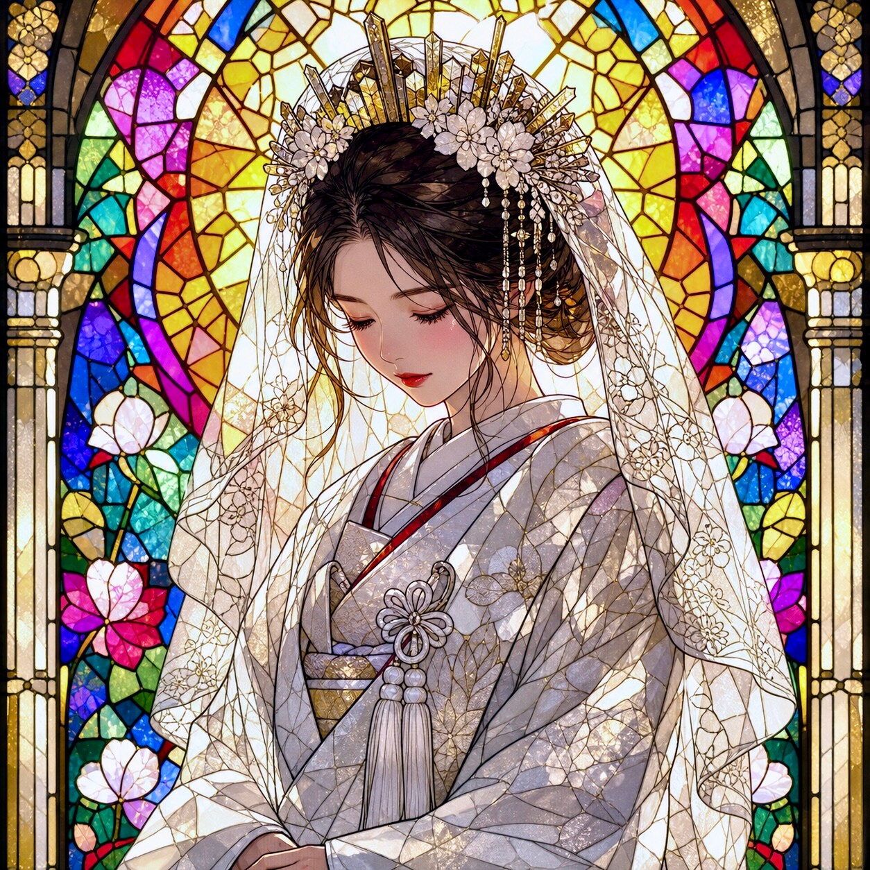 白無垢のジューンブライド