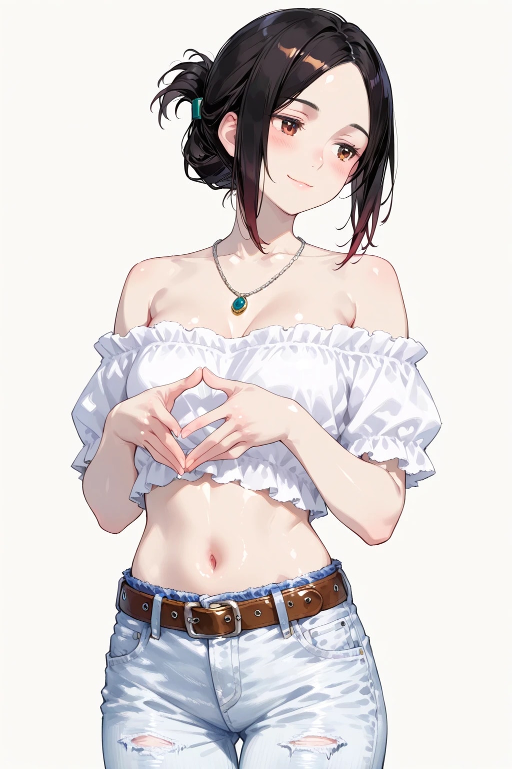 🔰オフショルポニテさん🔰