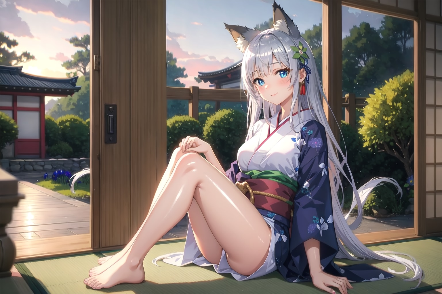 夕方になって