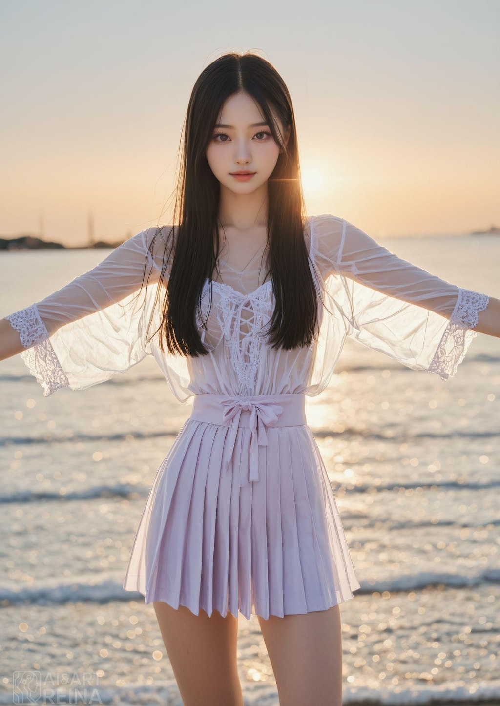 しずか シースルー ドレス カーテン