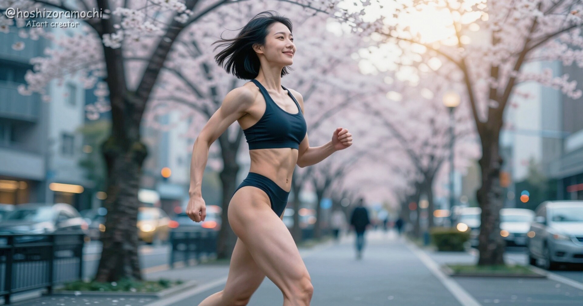 桜並木を駆け抜ける🌸 朝の爽快ランニング