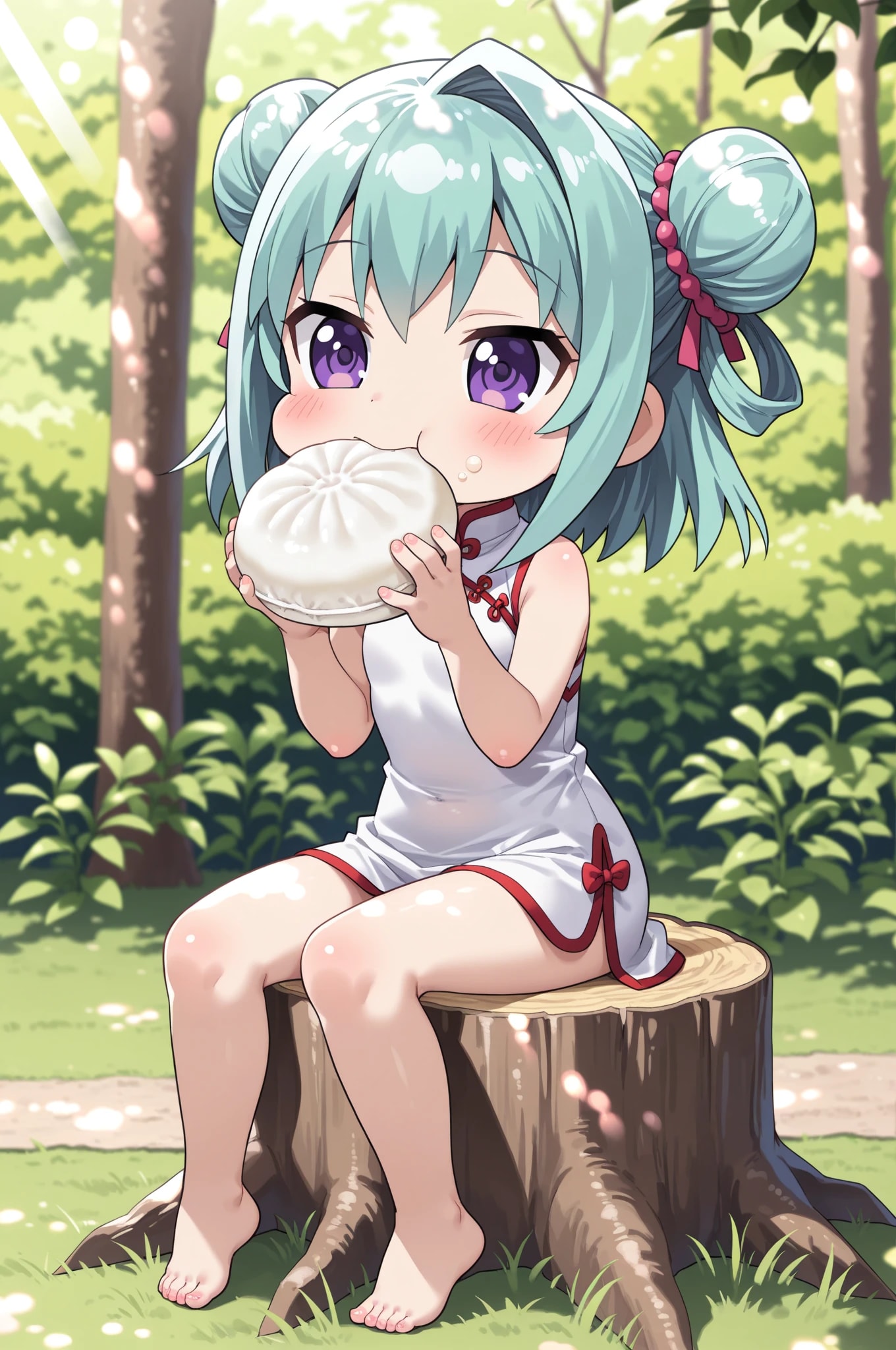 肉まんもぐもぐ | の人気AIイラスト・グラビア