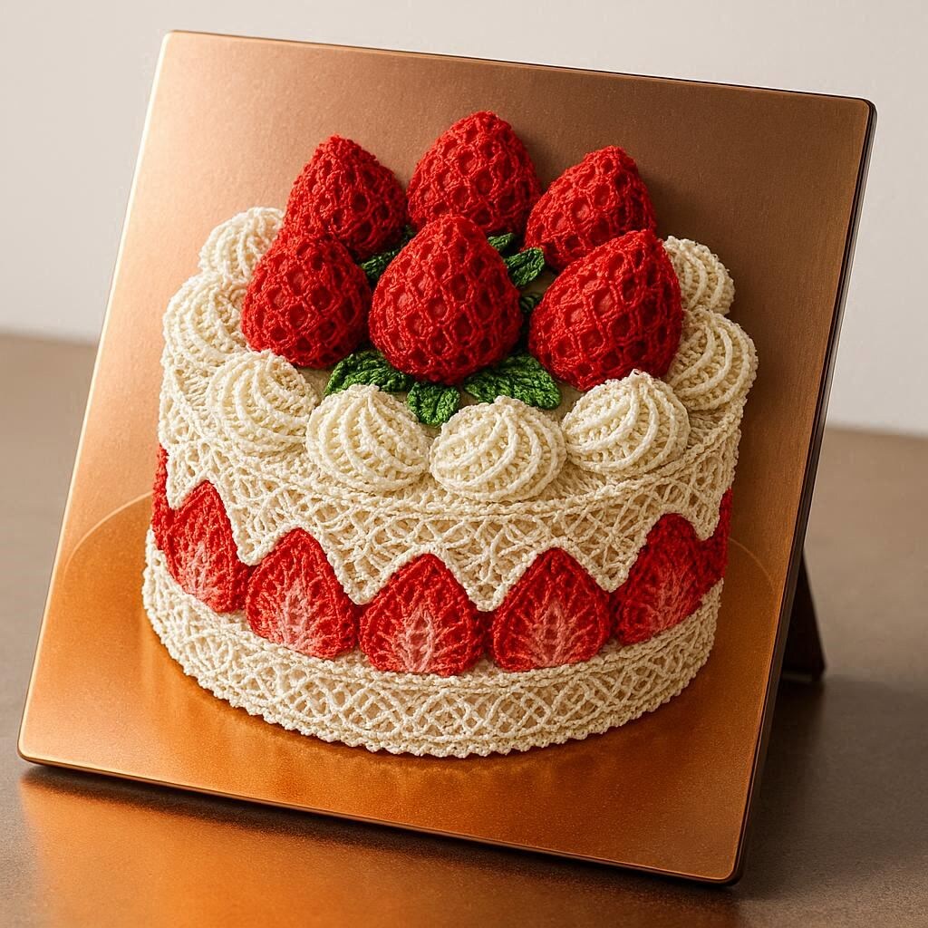 レース編みを作ります。　４