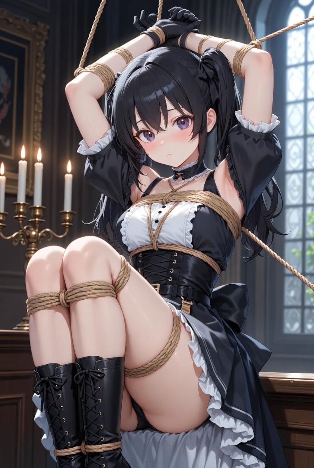 ゴスロリ緊縛少女