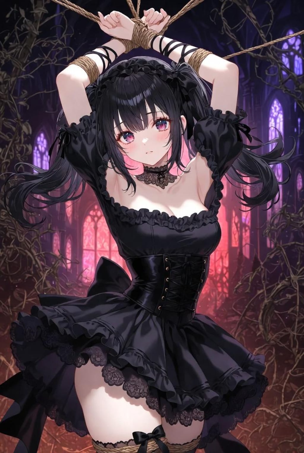 ゴスロリ緊縛少女