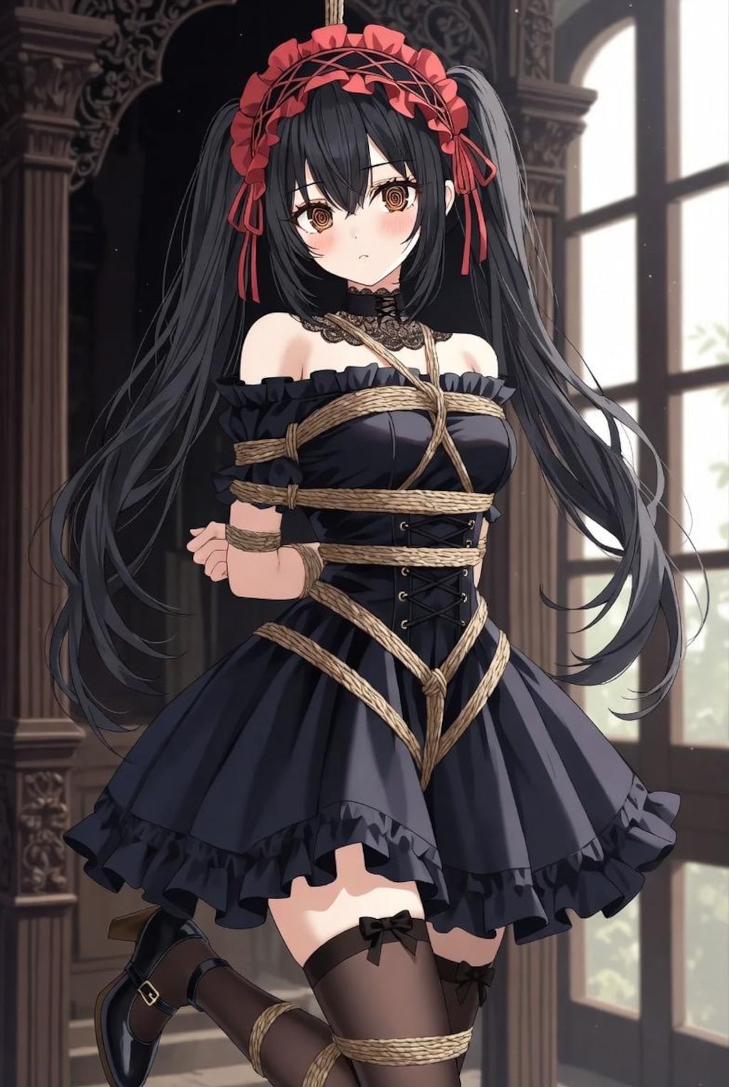 ゴスロリ緊縛少女