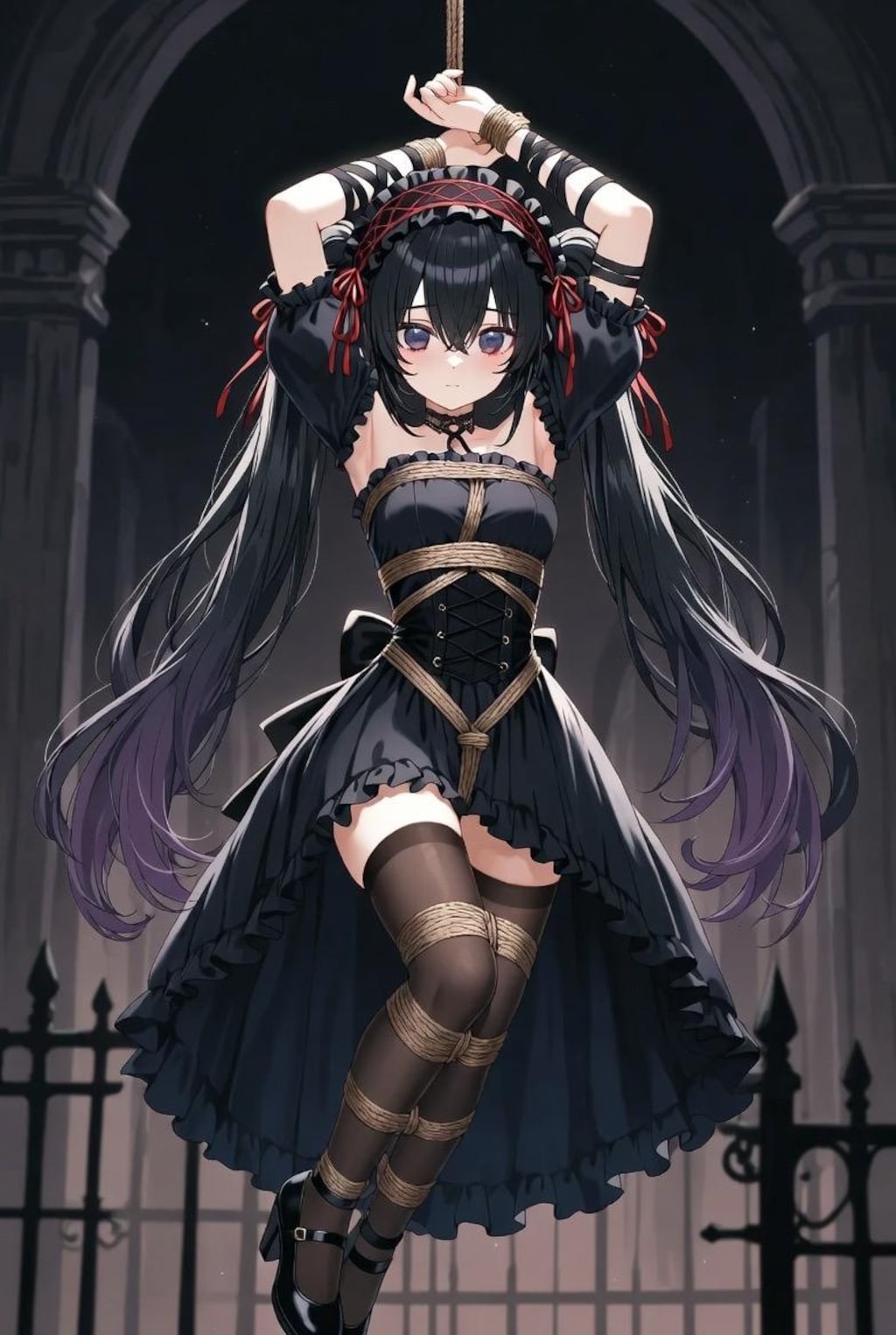 ゴスロリ緊縛少女