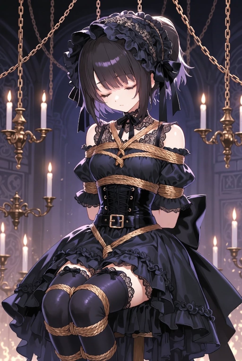 ゴスロリ緊縛少女
